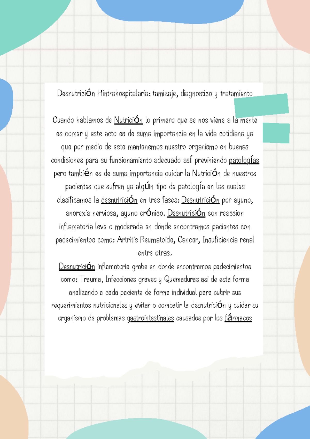 Desnutricion Intrahospitalaria Texto Desnutrición Hintrahospitalaria Tamizaje Diagnostico Y 3730