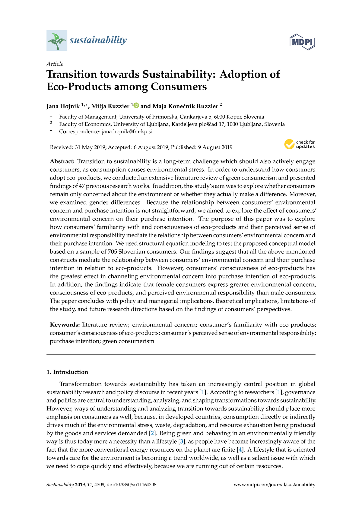 Sustainability 11 04308 V2 - Sustainability Article Transition Towards ...