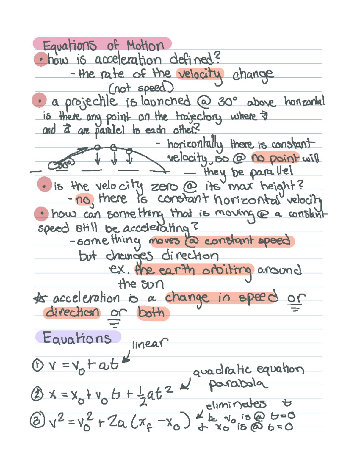 velocity-acceleration-formula