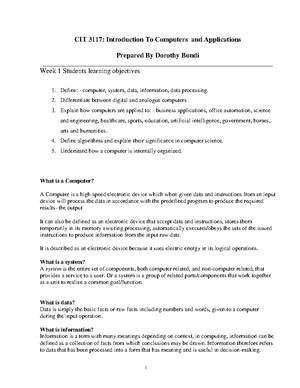 WORD Processing Notes 2023 120313 - Lesson 1 INTRODUCTION TO WORD ...