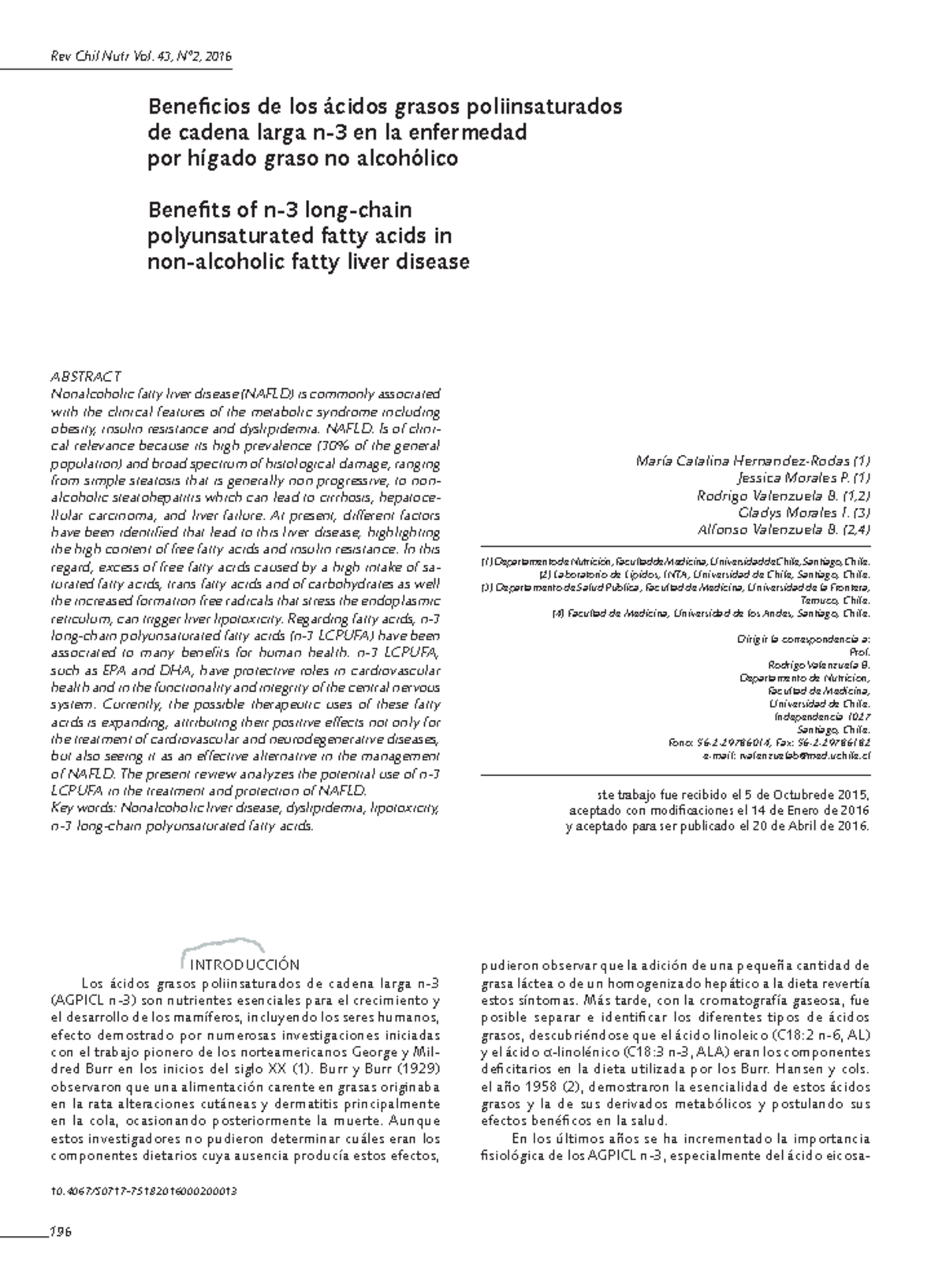 Seminario AGPI Hígado Graso No Alcohólico - Rev Chil Nutr Vol. 43, Nº2 ...