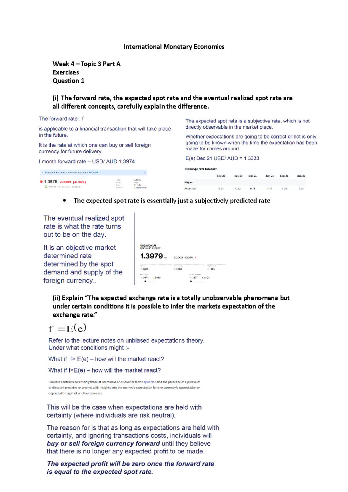 Week 3 Exercise - International Monetary Economics Week 4 – Topic 3 ...