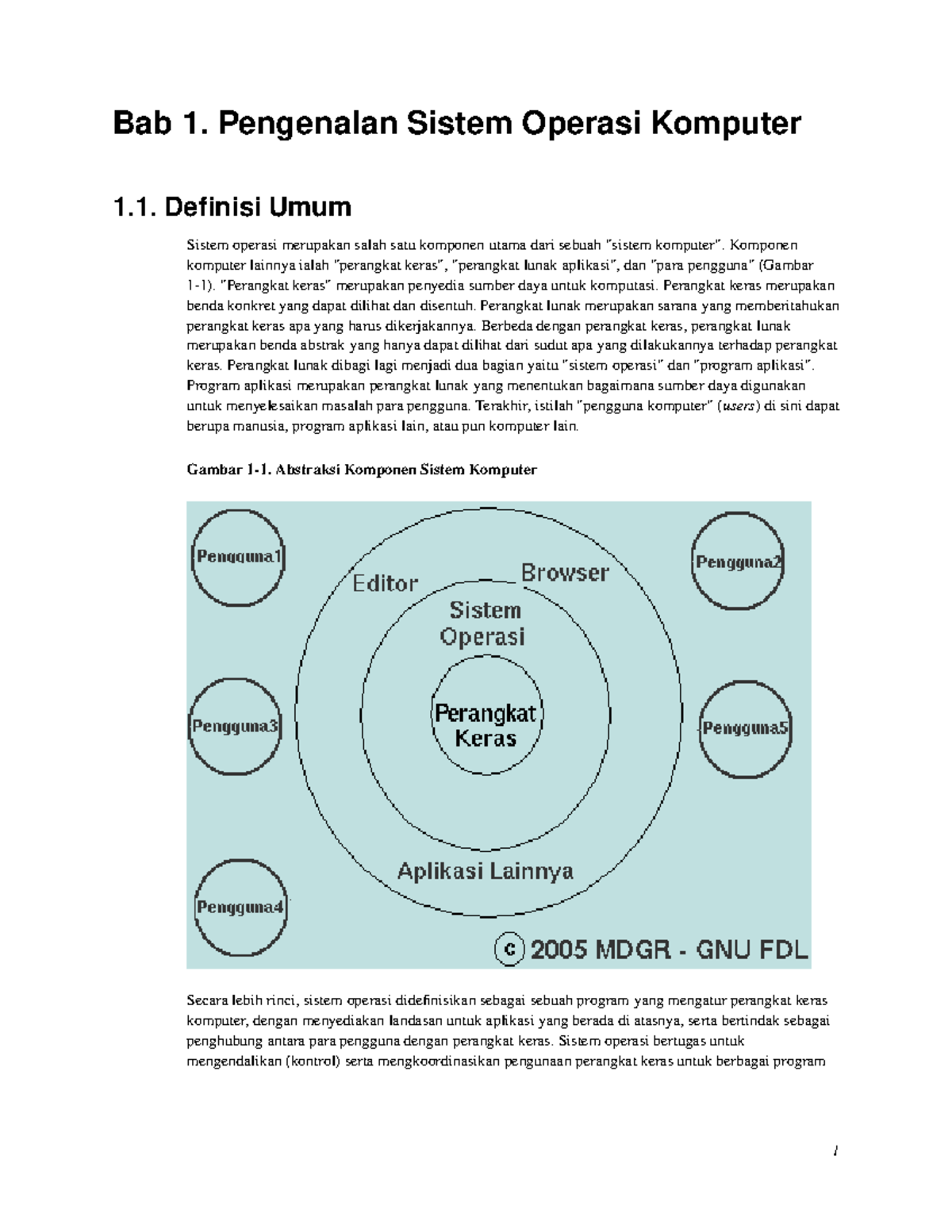Sistem Operasi-10 - Bab 1. Pengenalan Sistem Operasi Komputer 1 ...