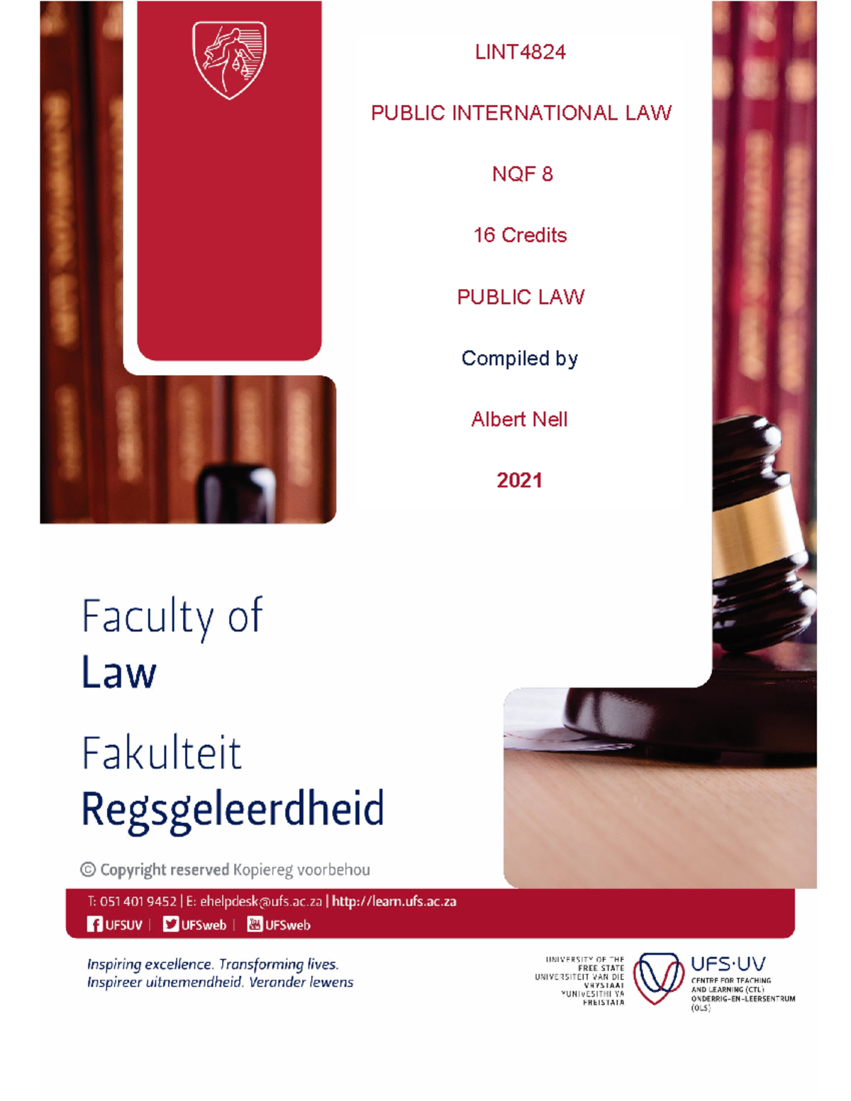 LINT4824(2021)Study Guide. for all final years. - LINT4824 - UFS UV ...