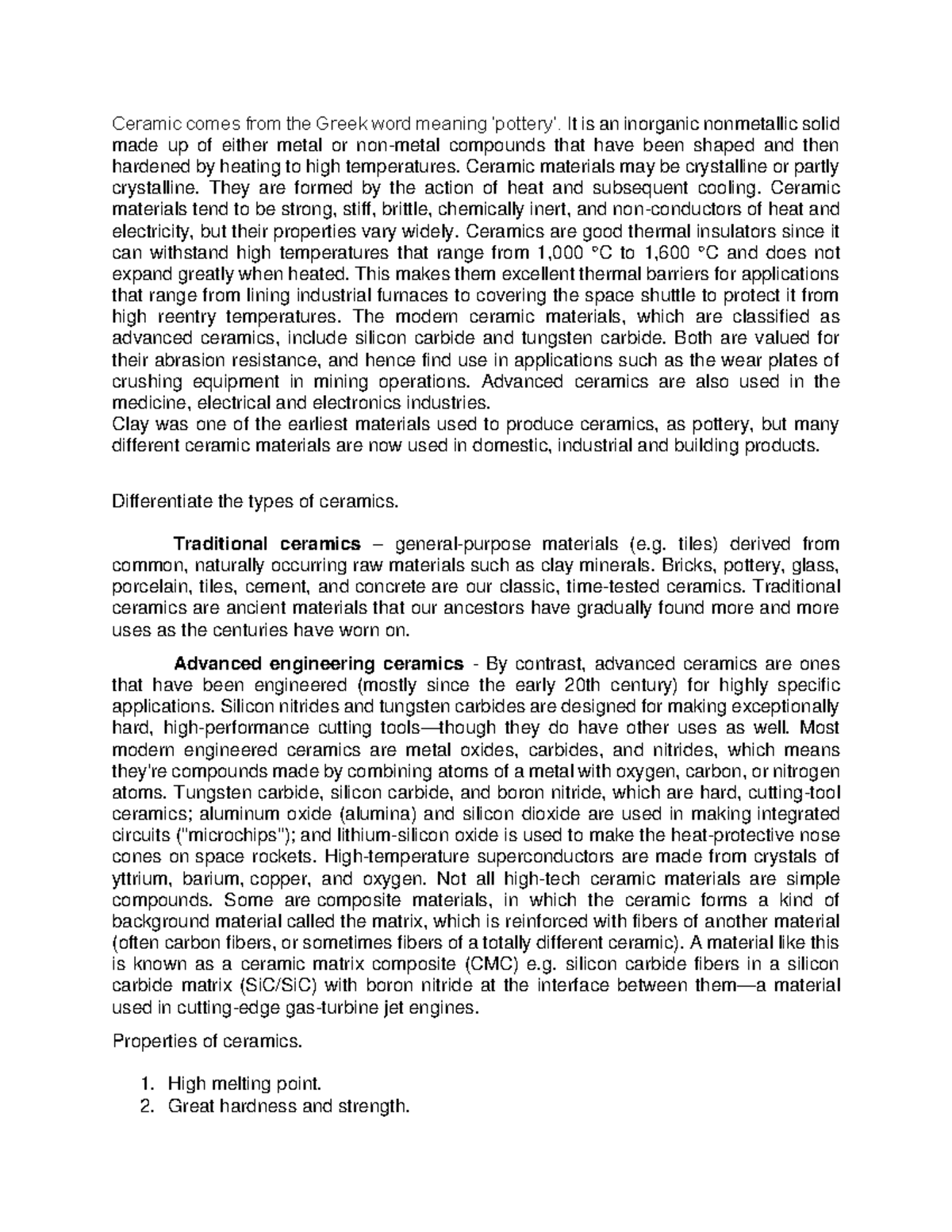 Ceramics 112456 Aquaculture Ceramic comes from the Greek word