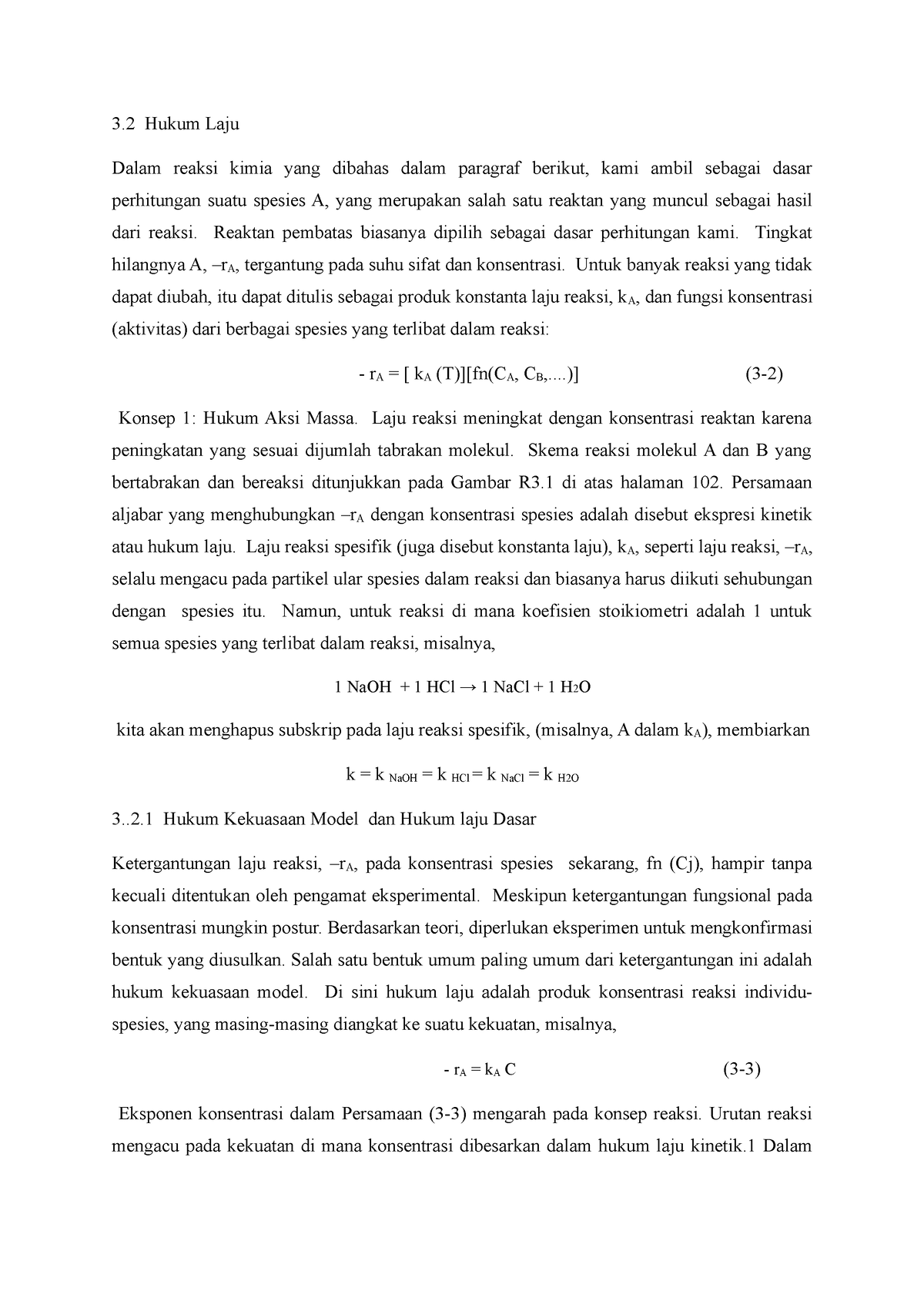 Hukum Laju Reaksi - 3 Hukum Laju Dalam Reaksi Kimia Yang Dibahas Dalam ...