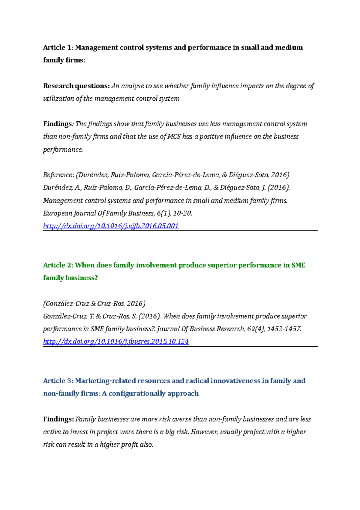 research methods article summary