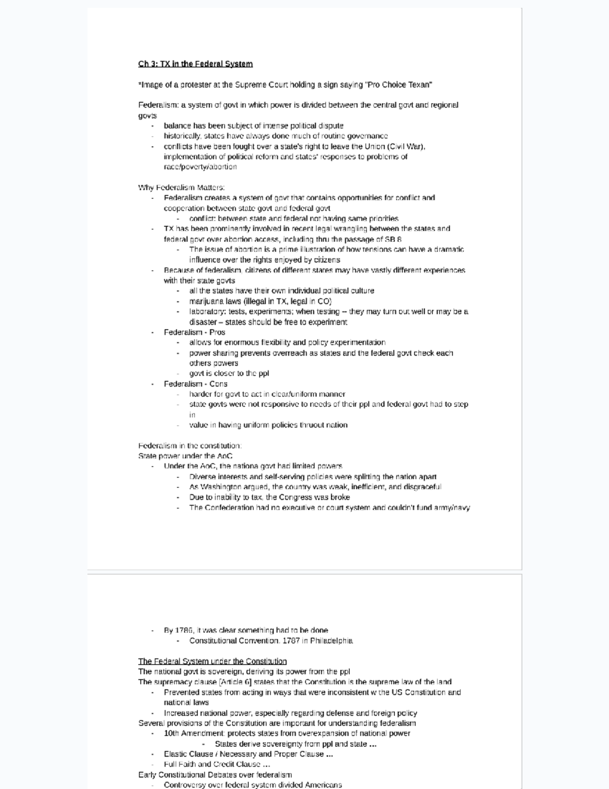 Chapter 3 Notes - GOVT 2306 - Studocu