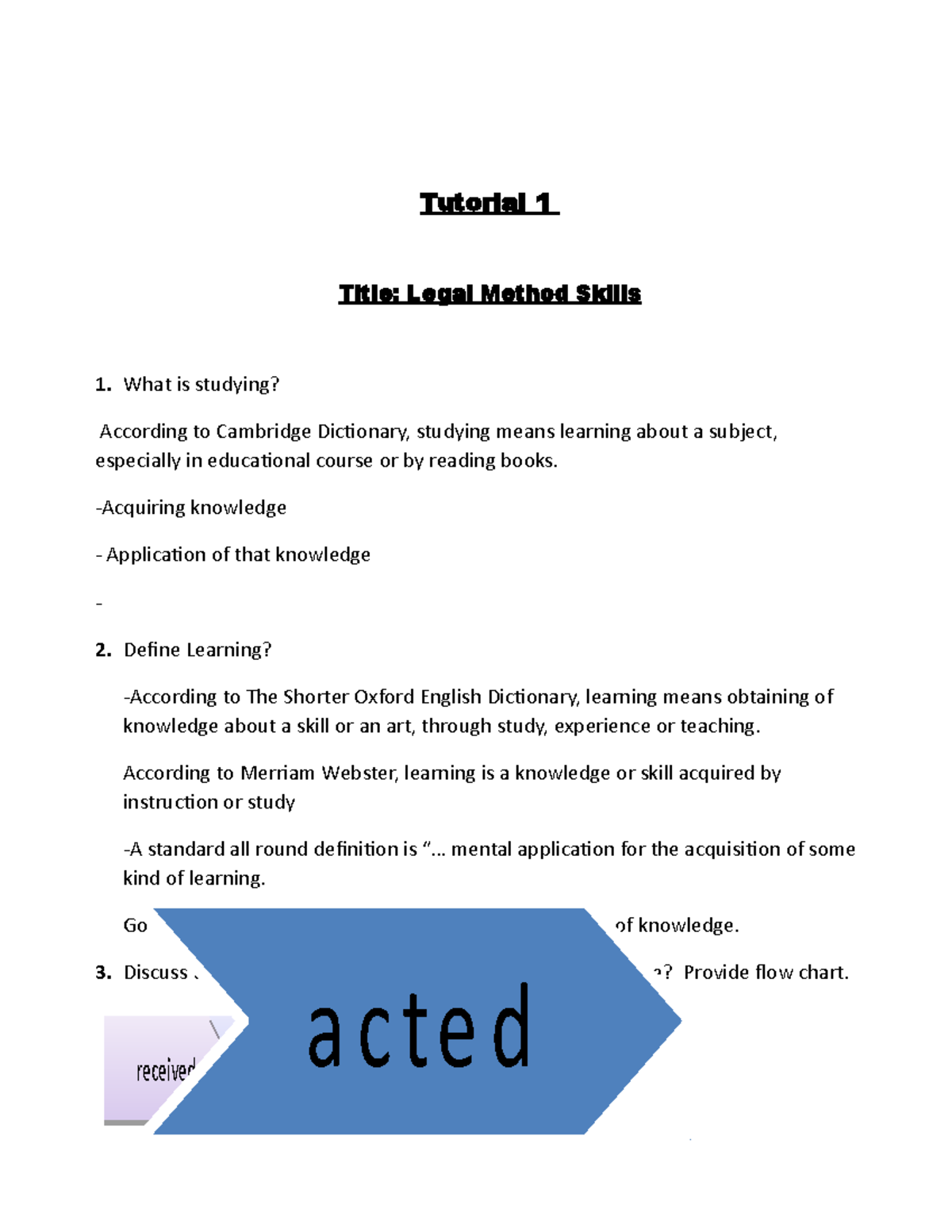 339402 T1- Legal Method Skills - Tutorial 1 Title: Legal Method Skills ...