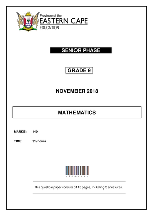 Gr 9 term 4 2019 maths content book - Term 4 Grade 9 MATHEMATICS ...