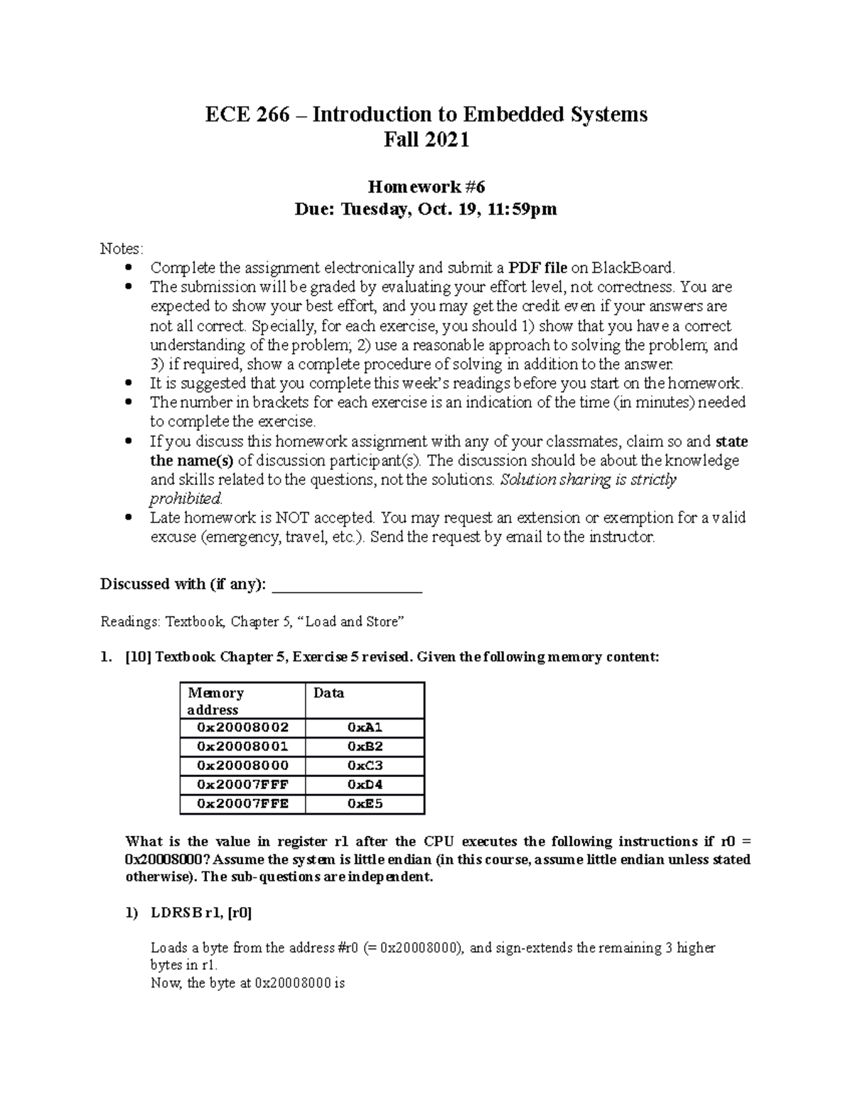 Homework 6 - This Is A Brief Help In HW -6 As A Study Guide. - ECE 266 ...