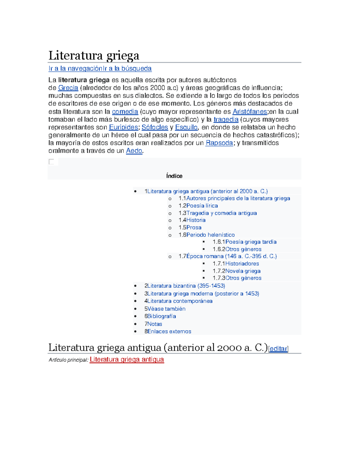 Literatura Griega - Apuntes - Literatura Griega Ir A La NavegaciónIr A ...