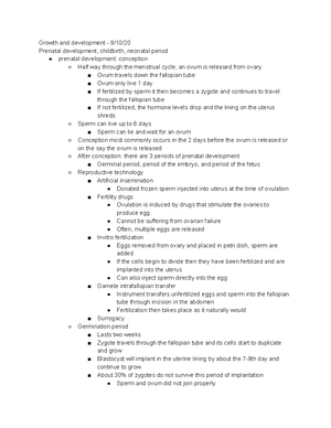 Human Growth and development notes - .. is who you say your family is ...