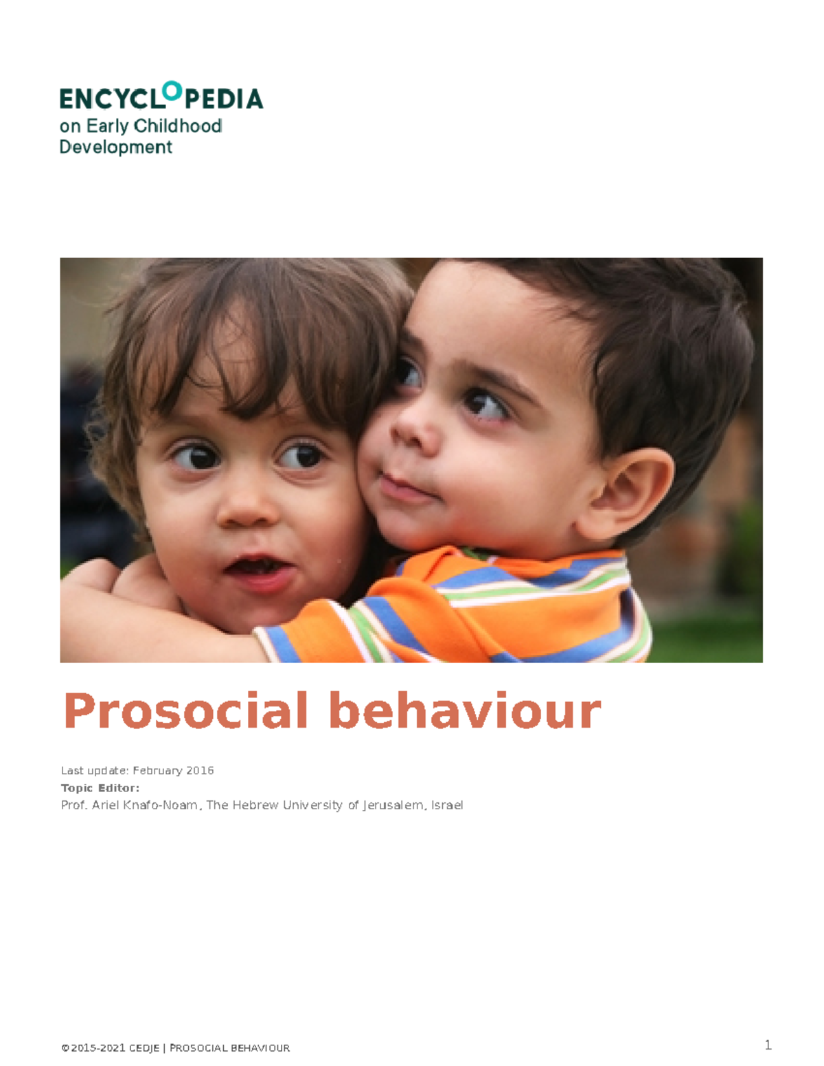 Prosocial-behaviour - LIBRO SOBRE CONDUCTAS PROSOCIALES EN LAS PERSONAS ...