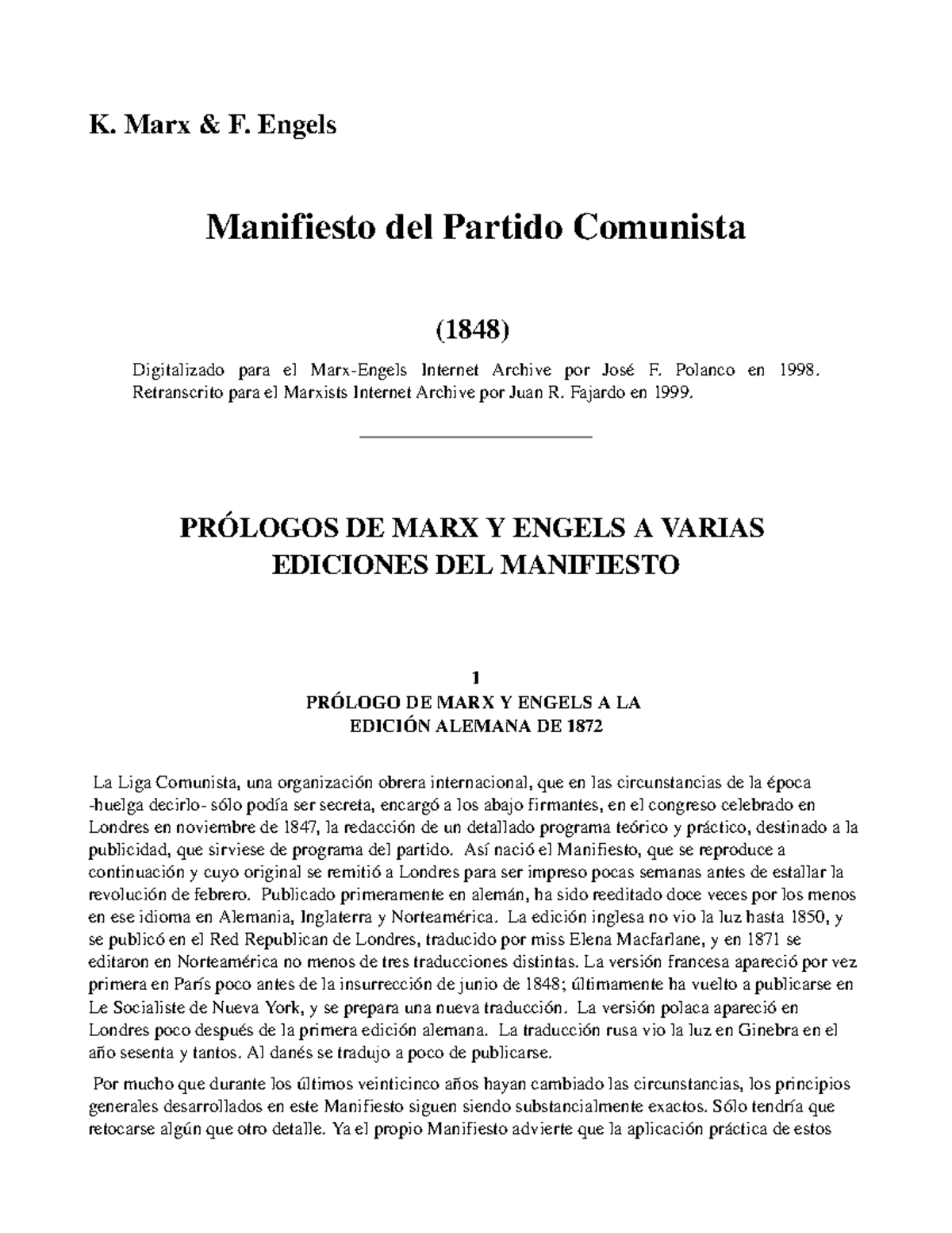Manifiesto Del Partido Comunista-mio - Manifiesto Del Partido Comunista