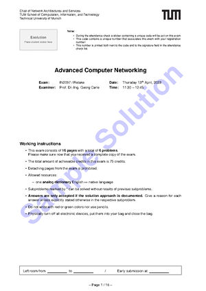 Custom Cheatsheet ACN - Zusammenfassung Advanced Computer Networks ...