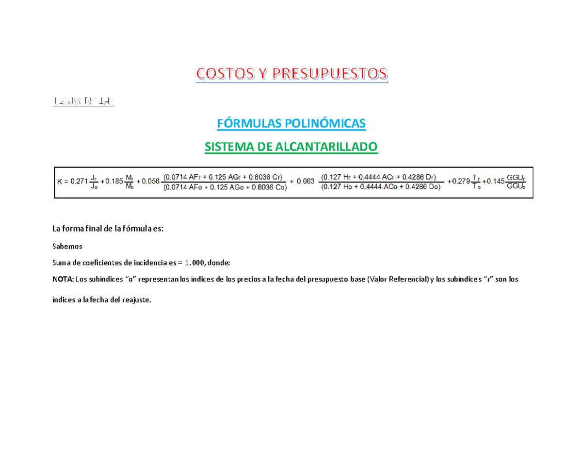 TEMA N° 14 Costos Y Presupuestos (1) Ed83ba73de9a698586 Aa71bab217ef48 ...