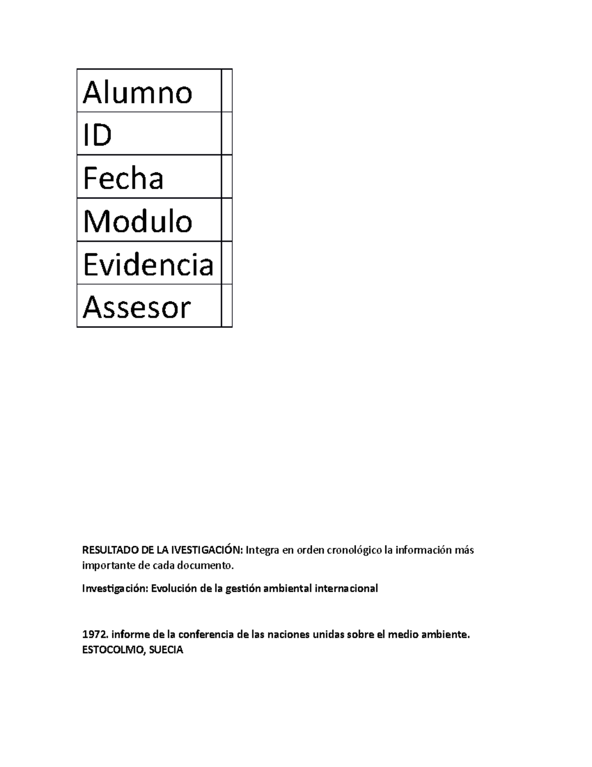 Desarrollo Sustentable Acuerdos En Gestión Ambiental - Alumno ID Fecha ...