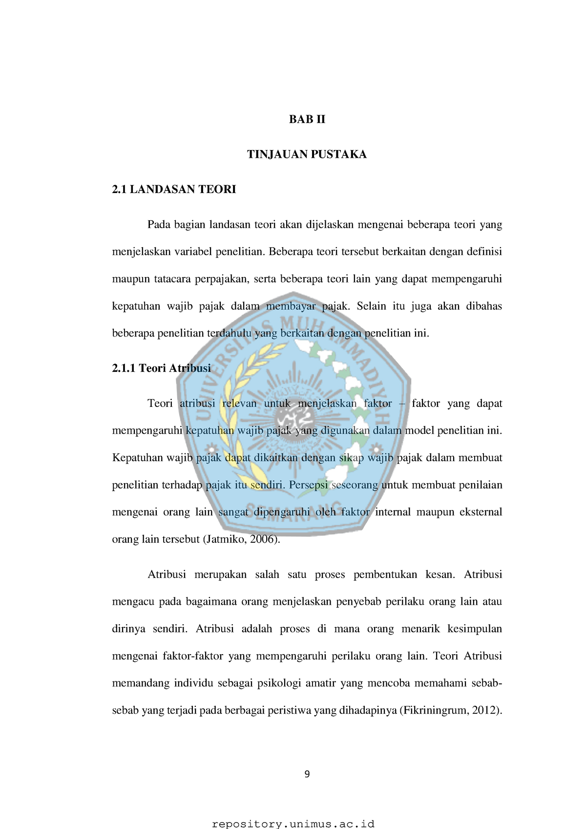 BAB 2 - Bab2 - 9 BAB II TINJAUAN PUSTAKA 2 LANDASAN TEORI Pada Bagian ...