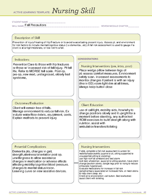 ALT SIM Oxy-Aceta - SIM Prework - ACTIVE LEARNING TEMPLATES TherapeuTic ...