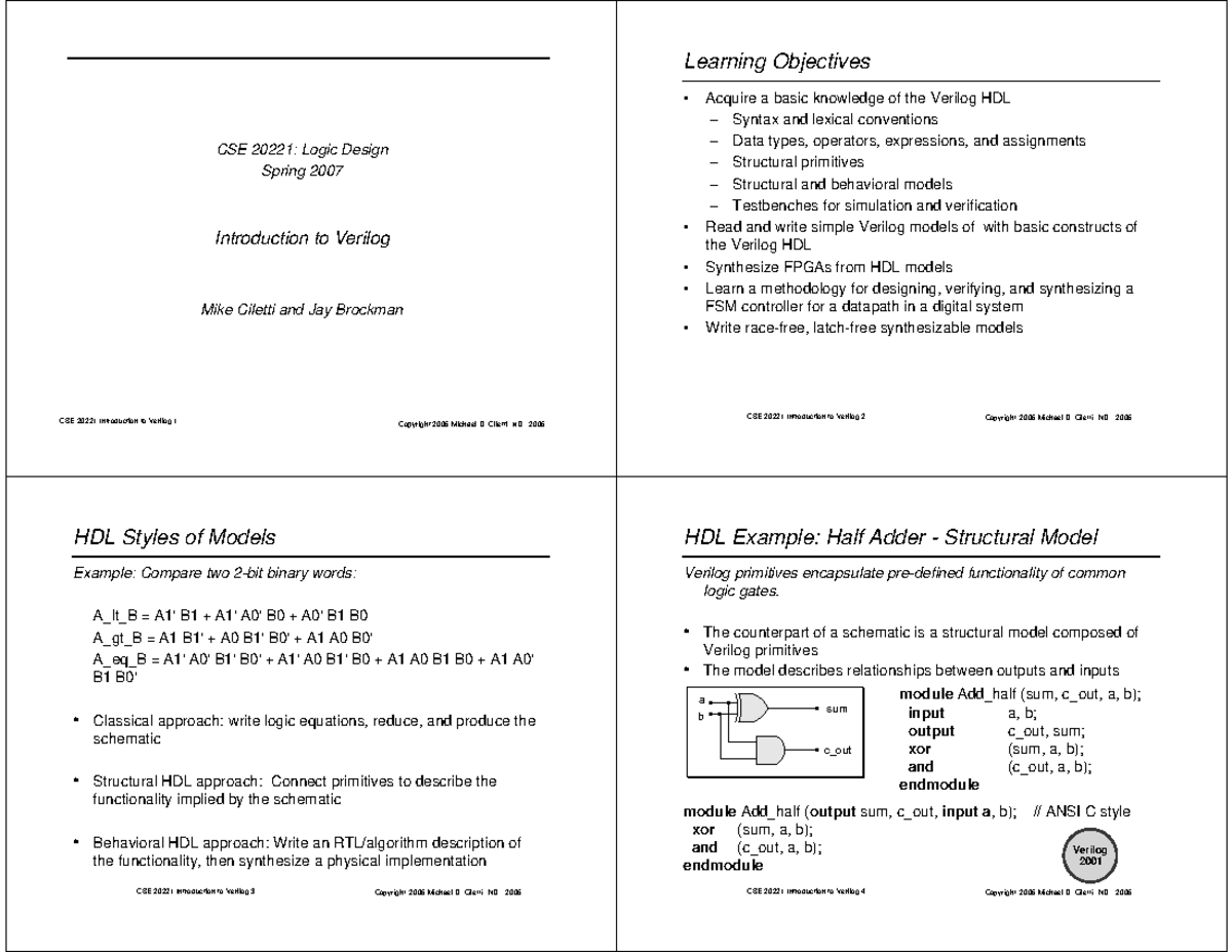 types of assignment in verilog