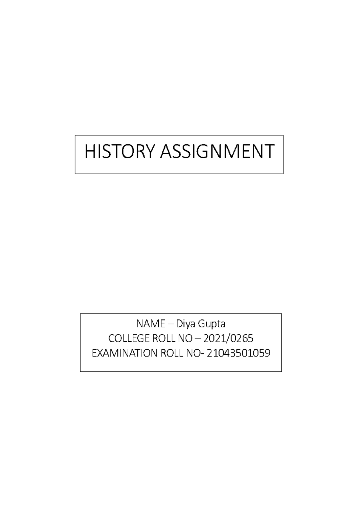 History Assignment - Catholic reformation - HISTORY ASSIGNMENT NAME ...