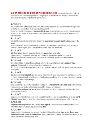 7 Loi Kouchner ou loi du 4 mars 2002 relative aux droits des patients