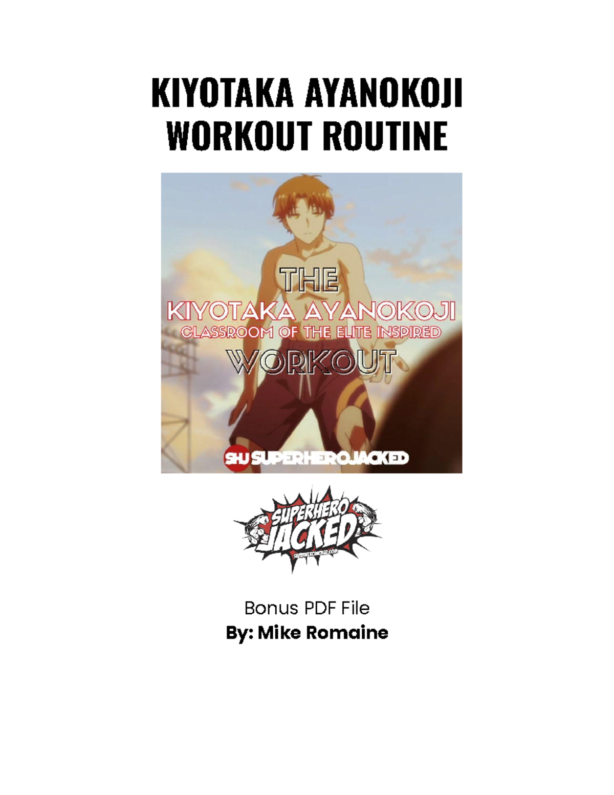 TRAIN Yourself Like AYANOKOJI KIYOTAKA