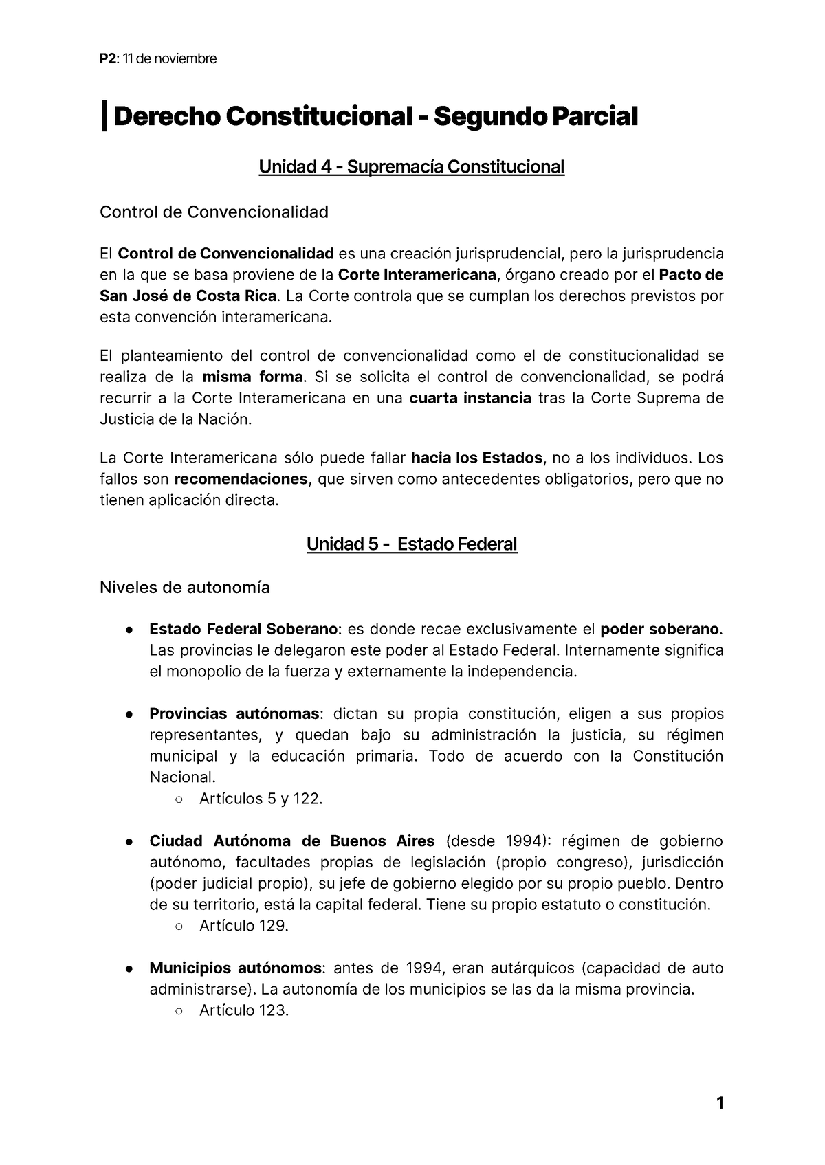 P2 - Derecho Constitucional - | Derecho Constitucional - Segundo ...