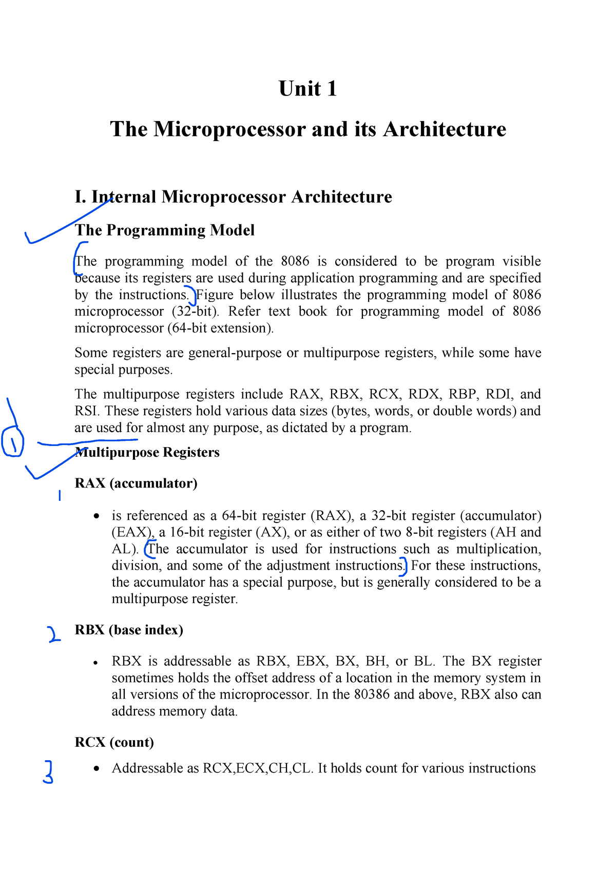 Unit 1 Ppt-microprocessor Lecture Notes. NIE - Unit 1 The ...