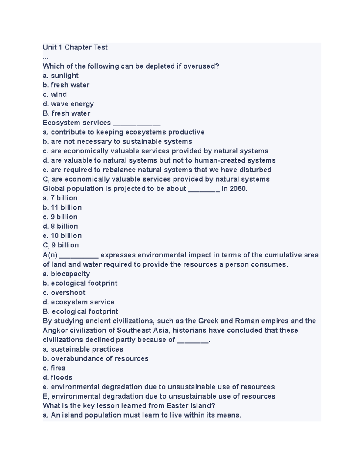 Bio 102 Excellent Practice Materials For Your Exams In Bio102 Unit