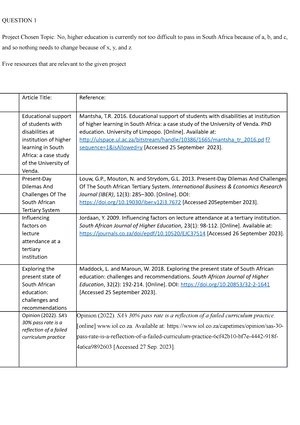 DIAL5111 MO - SUMMARISE - Digital and Academic Literacies DIAL5111/d/p ...