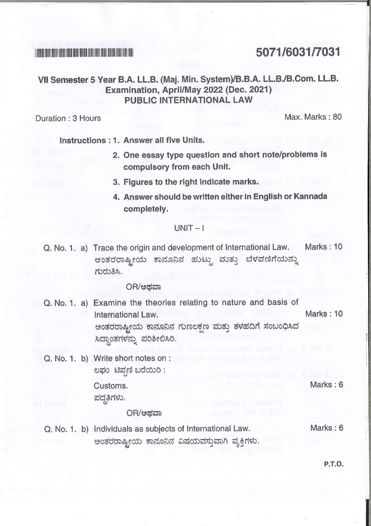 B Public International Law Apr202280 - Studocu