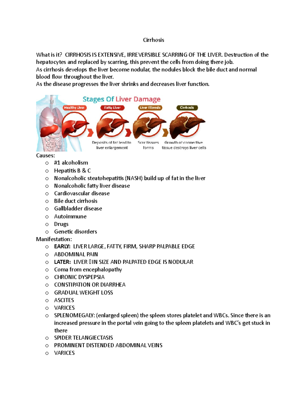 Cirrhosis UD - Cirrhosis What is it? CIRRHOSIS IS EXTENSIVE ...