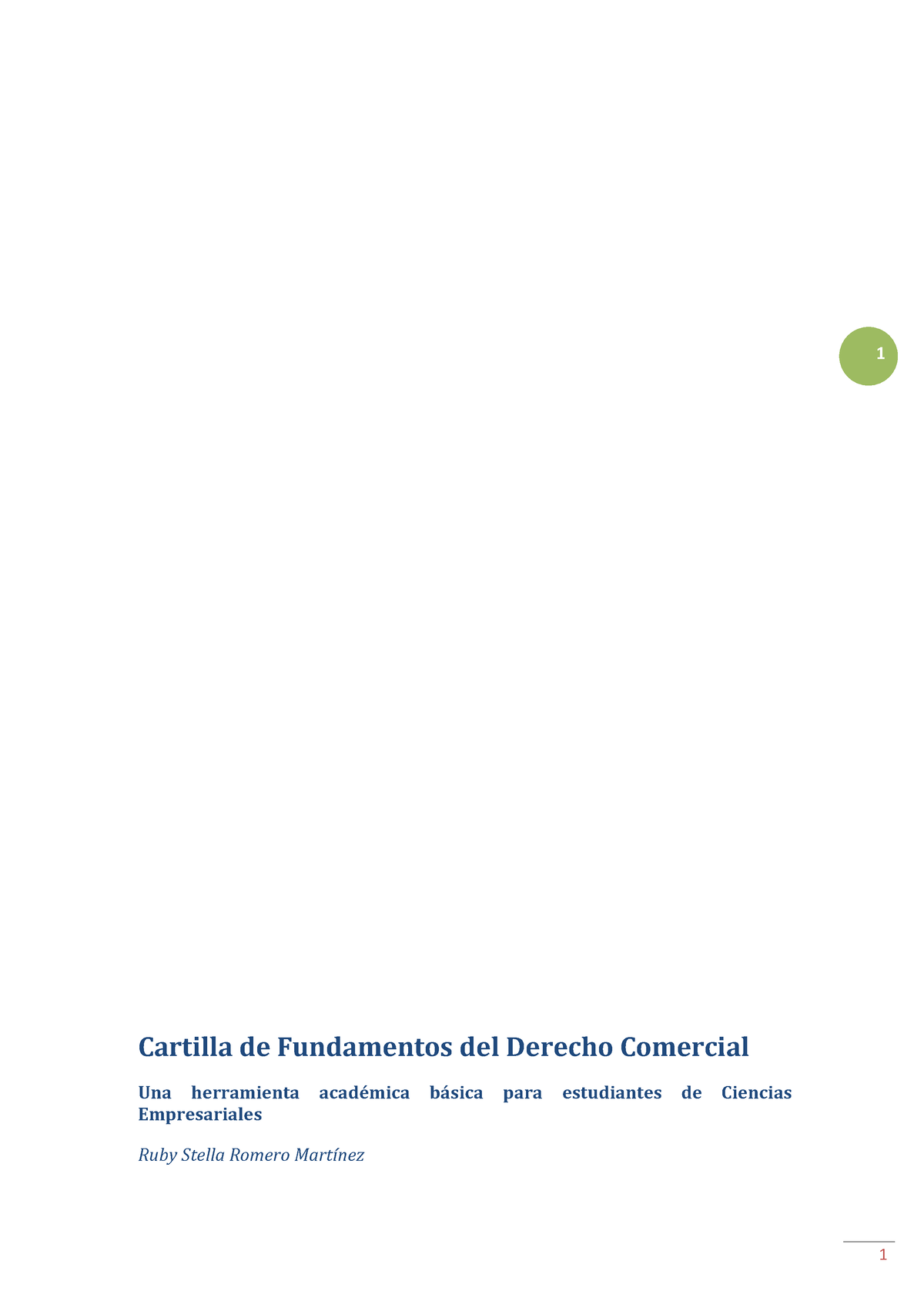 Cartilla De Fundamentos Del Derecho Come - 1 Cartilla De Fundamentos ...