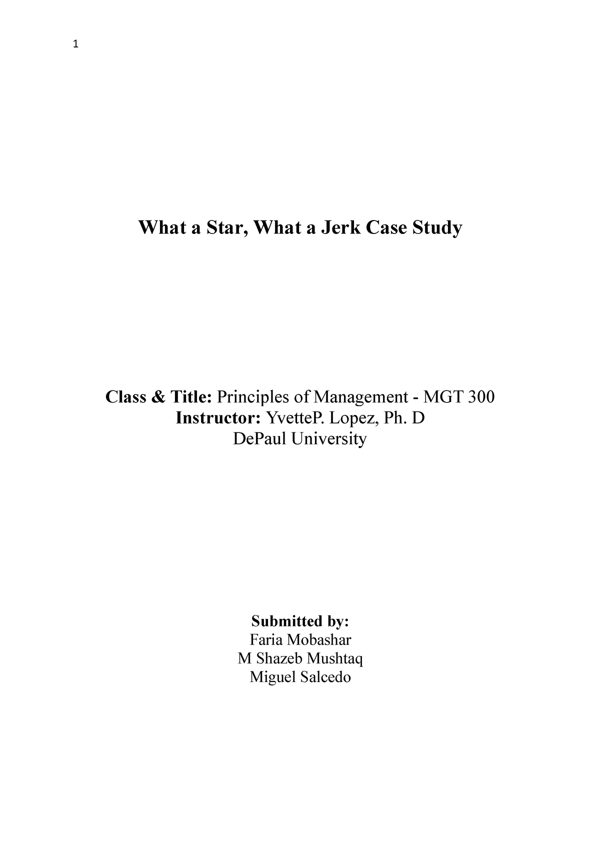 what a star what a jerk case study summary