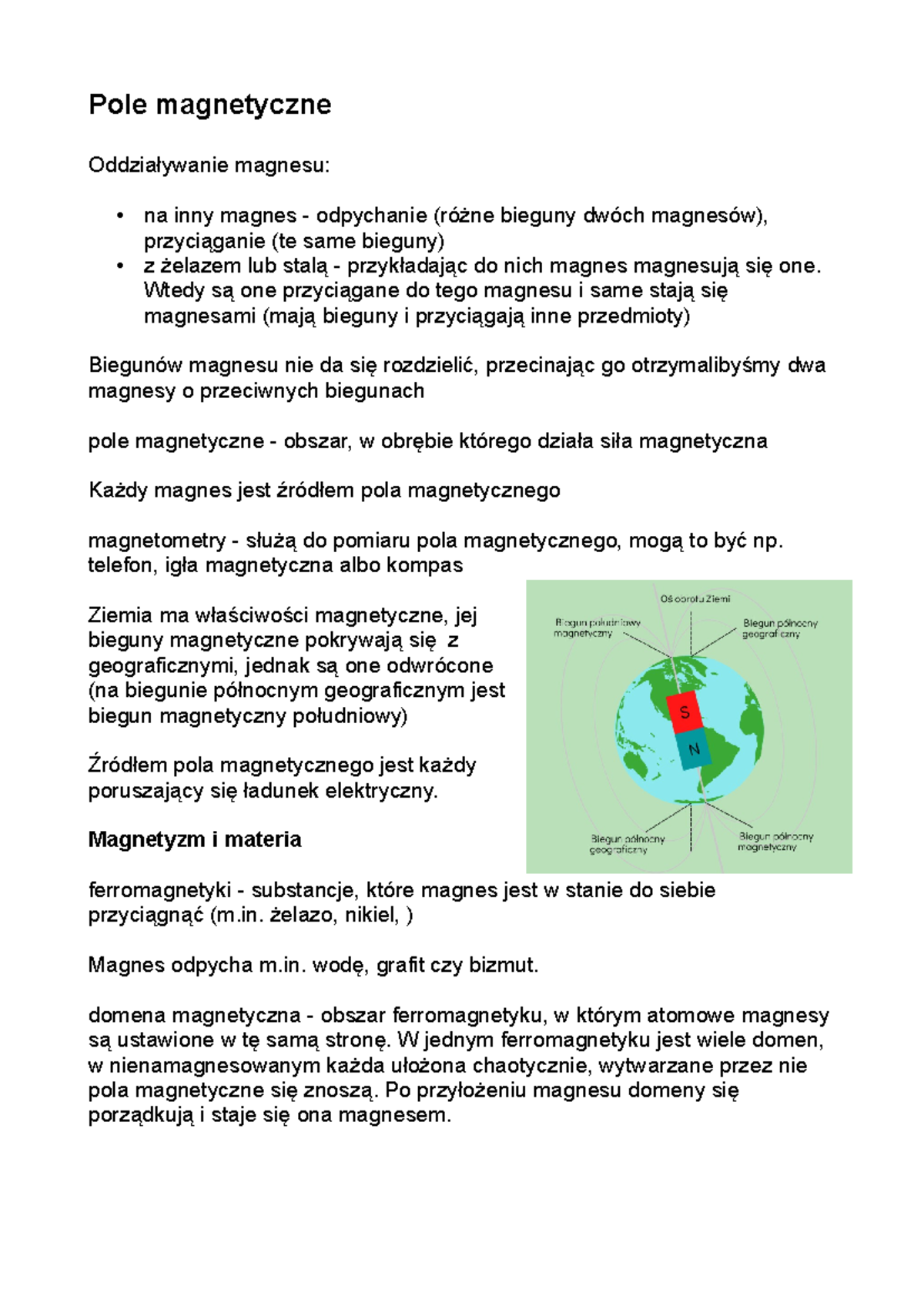 Pole Magnetyczne Sprawdzian Nowa Era Chomikuj