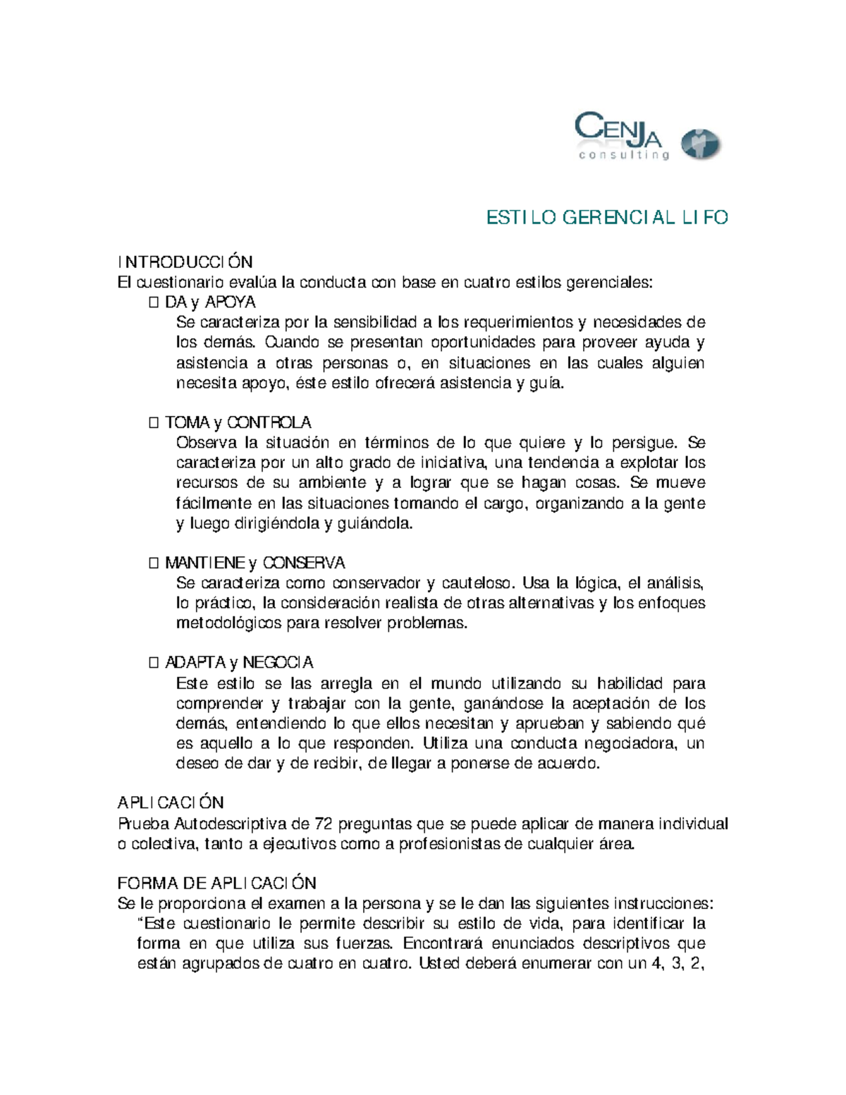LIFO - lifo test - ESTI LO GERENCI AL LI FO I NTRODUCCI ÓN El ...