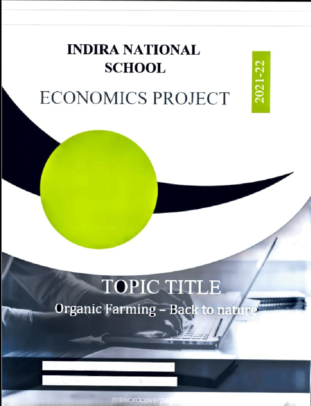 Economics project - organic farming - INDIRANATIONAL SCHOOL ECONOMICS ...