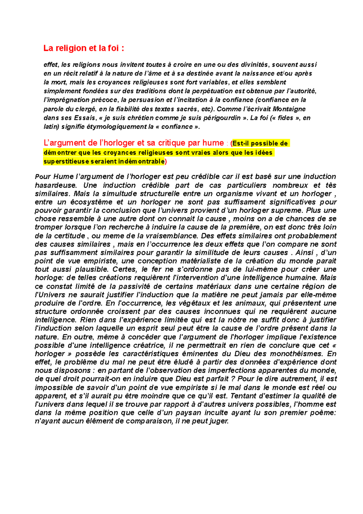 Religion critique - La religion et la foi : effet, les religions nous ...