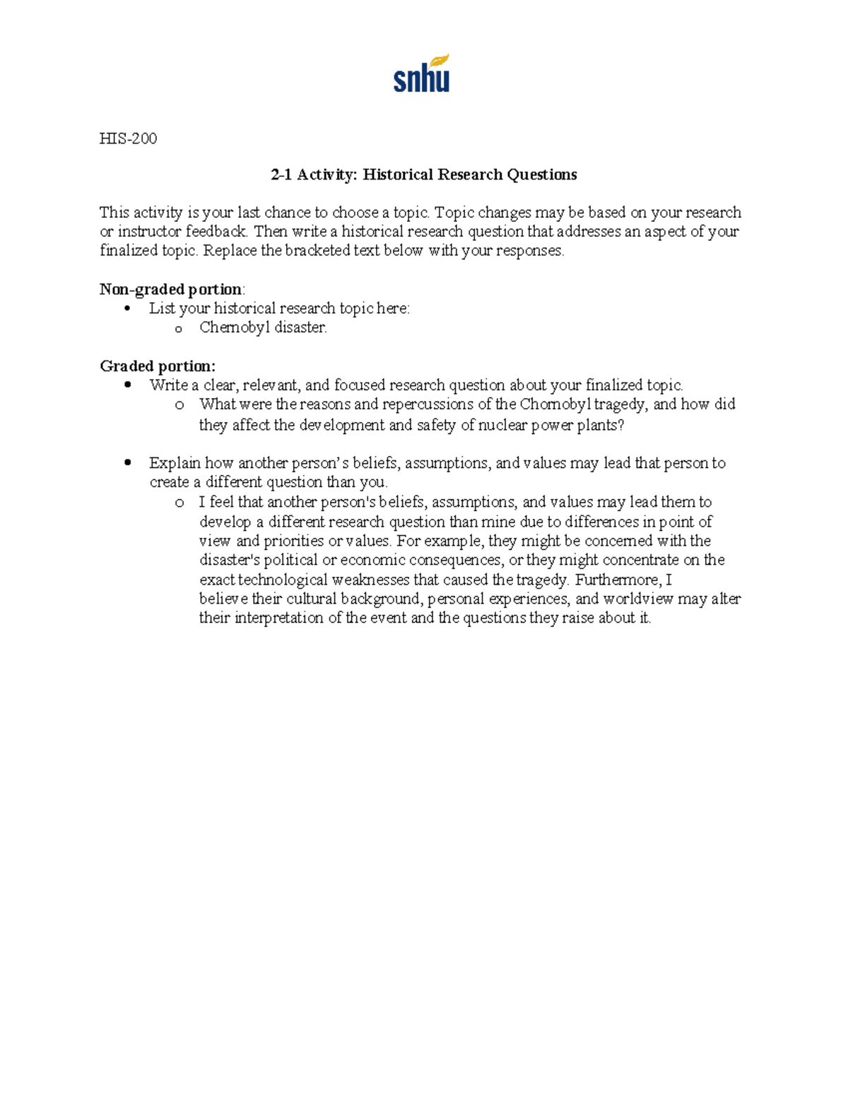 2-1 historical question - HIS- 2-1 Activity: Historical Research ...