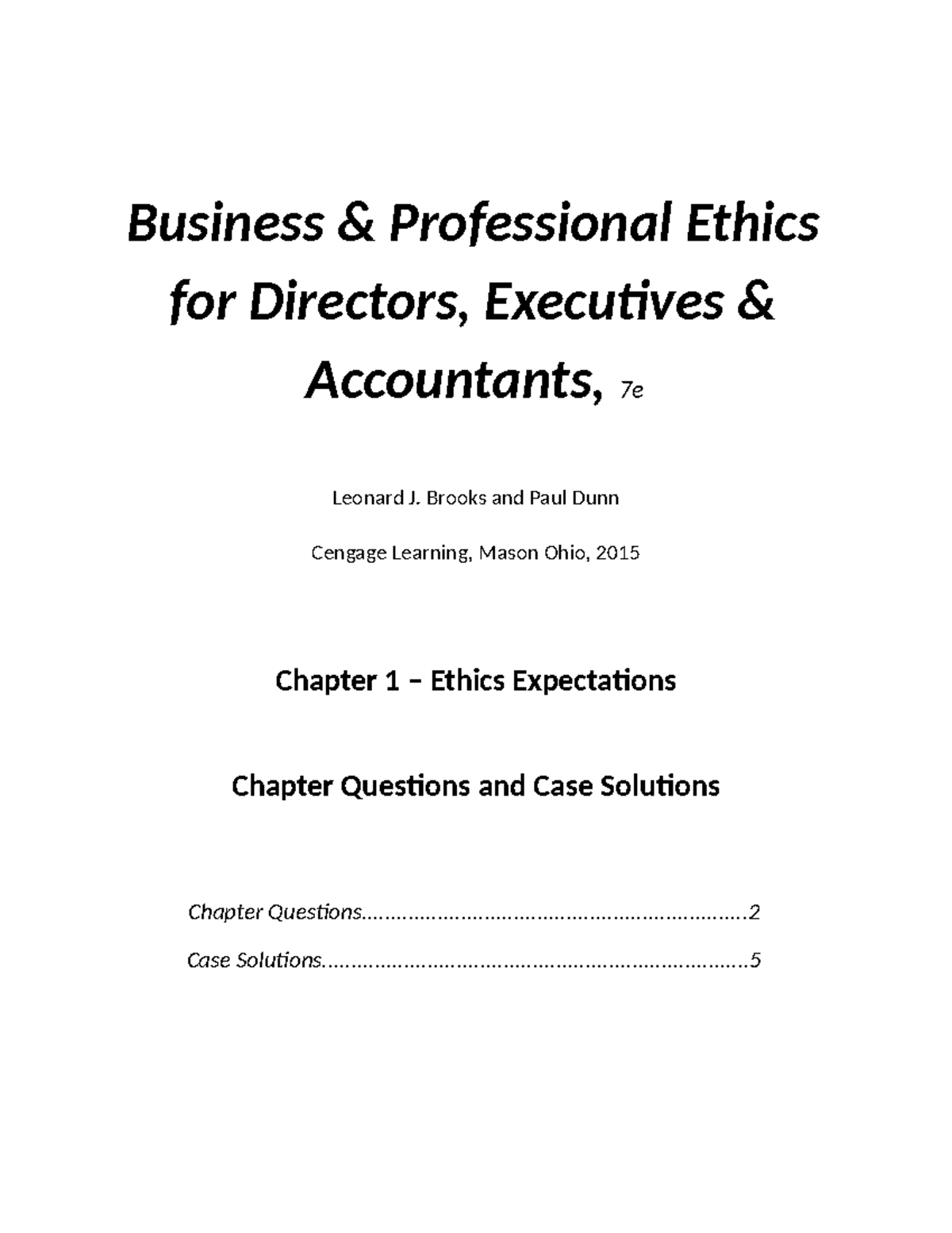 Chapter 1 Brook - Business & Professional Ethics For Directors ...