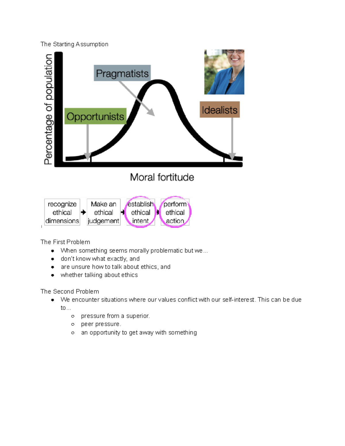 Class 5 - COMM105 - The Starting Assumption The First Problem When ...