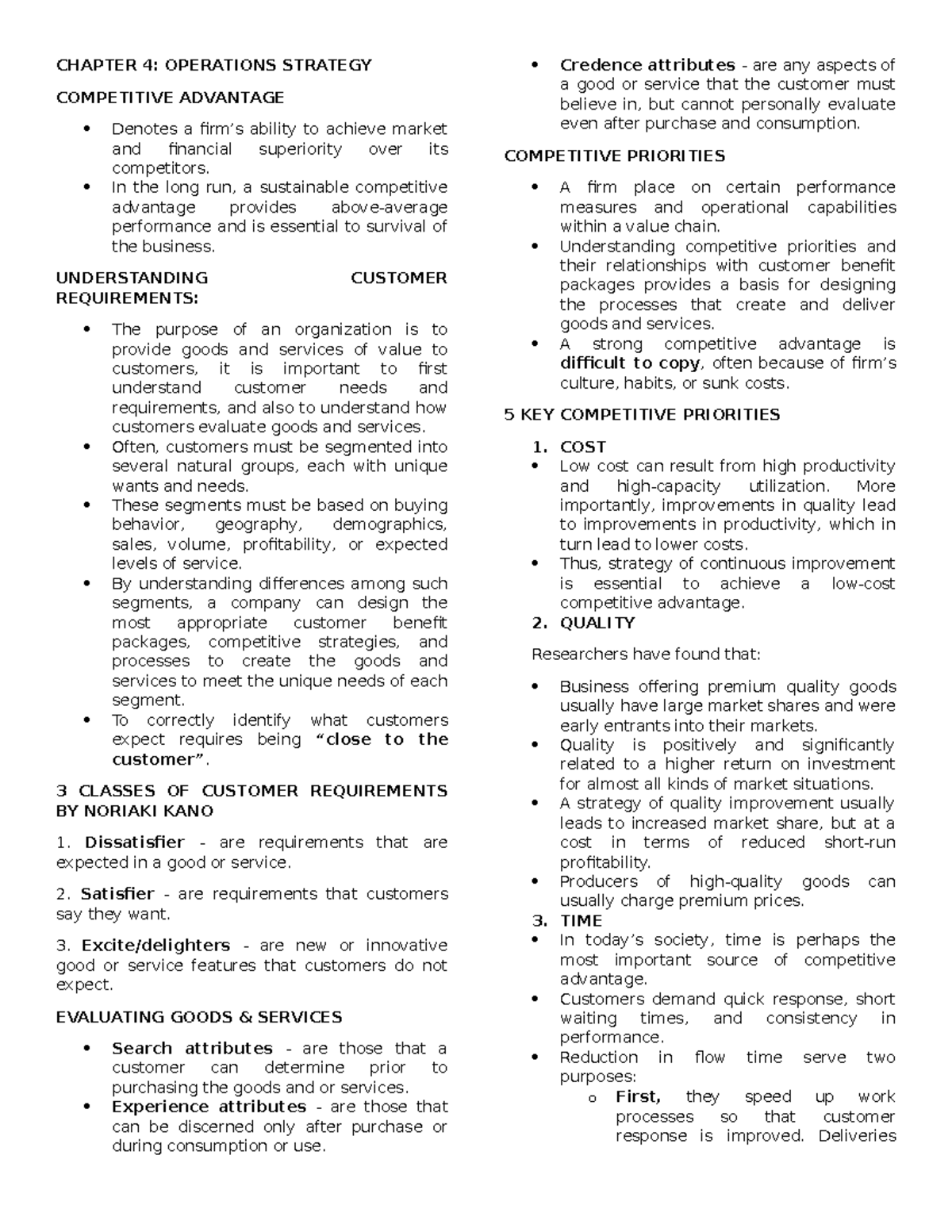 Om-midterm-reviewer - helpful - CHAPTER 4: OPERATIONS STRATEGY ...