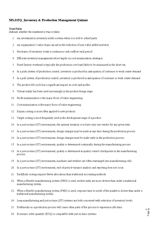 MS - Review material for Management Advisory Services for Inventory - 1 ...