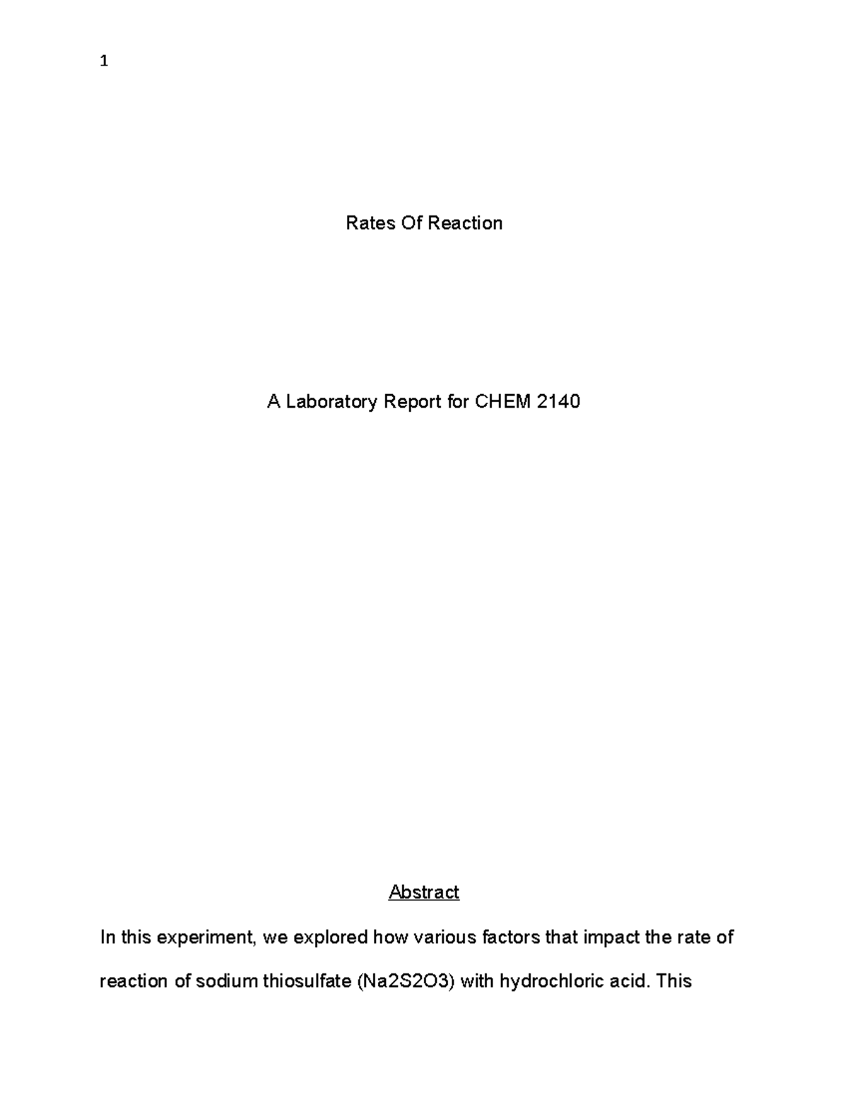 rates-of-reaction-rates-of-reaction-a-laboratory-report-for-chem-2140