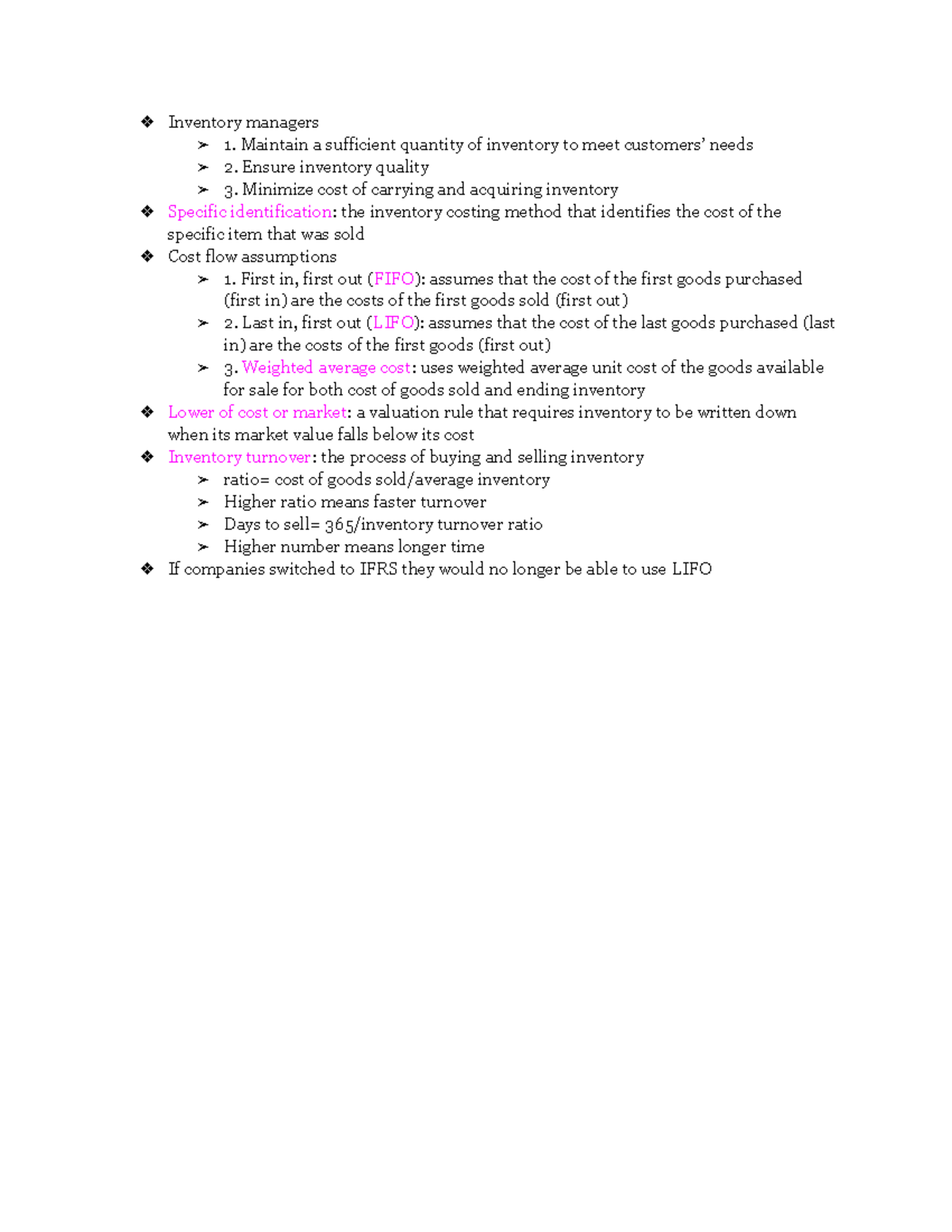 Chapter 7 Inventory Cost Of Goods Sold - Introduction To Financial ...