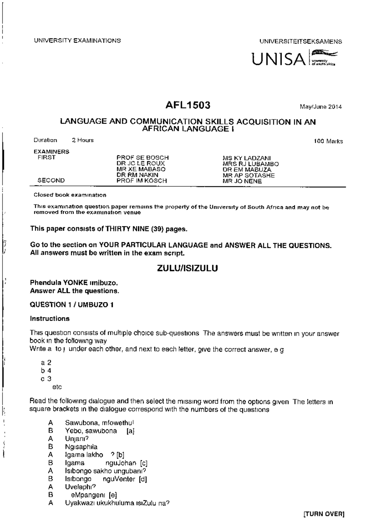 Afl1503 2014 6 E 1 Exam Paper 2014 Afl1503 Studocu Afl1503 2014 6 E 1 Exam Paper 2014 Afl1503 Studocu