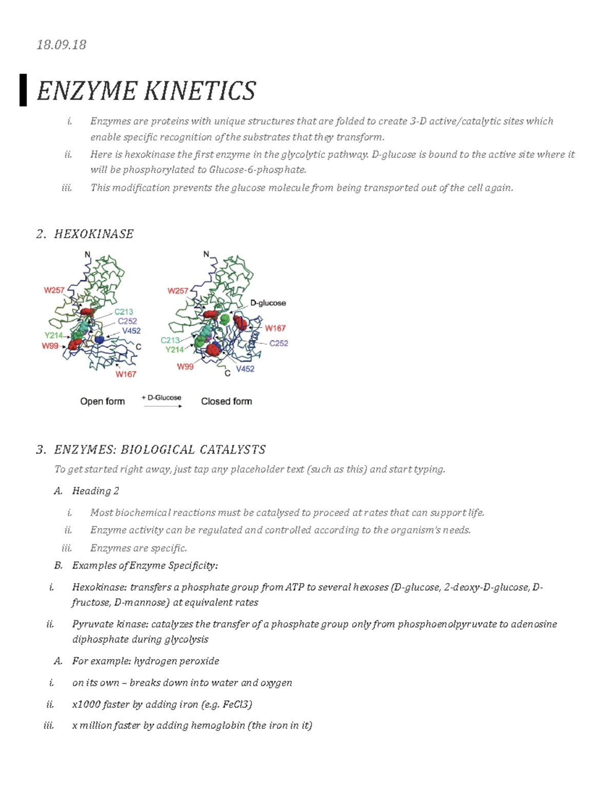 Enzyme Notes Core Block Biochemistry Lecture Note 18