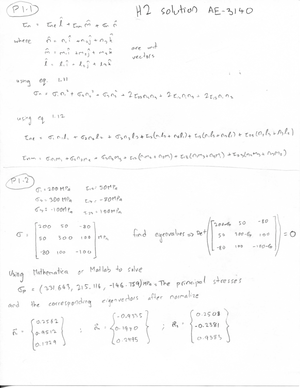 Homework+5+Solution - Homework - AE 3140 Aerospace Structures Homework ...